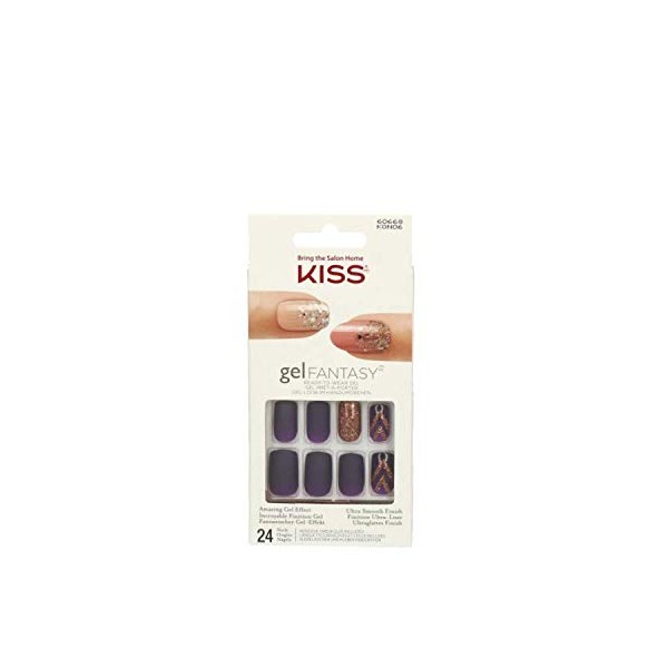 Kiss Gel Fantasy Nails - To the Max, Pack of 1 (1 x 24 Pieces)