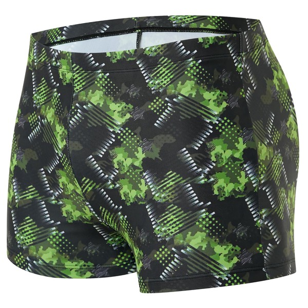 Xioker Men's Square Leg Swimming Jammer UPF50+,Men Swimsuit Square Legs