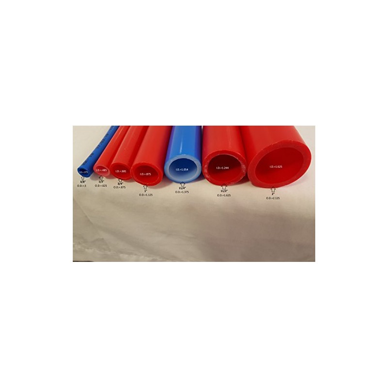 1 1/4" 100' Non-Oxygen Barrier Blue PEX tubing for heating