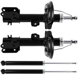 Full Set 4pcs Shock Absorbers Front Rear for LSAILON Shocks Struts Fits 2013-2015 for Chevy Spark with 3330089 73019 3330090 73020 348036 5537 Auto Shocks Struts