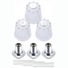 ZephyrJazz Bathtub and Shower 3 Piece Windsor Replacement Handles for