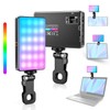 Videoleuchte LED mit Clip, Camnoon Selfie Streaming Licht mit 120