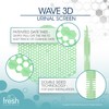 Fresh Products Wave 3D Urinal Screen Virtually Eliminates Urine Splash
