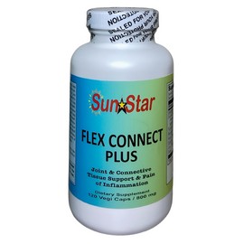 Sun Star Organics Flex-Connect Plus - Joint & Connective Tissue Support - 120 Vegi Capsules
