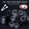 25 Count 5 Gram Sample Containers, Clear Lip Balm Containers