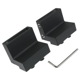 Maxmoral 2PCS Barn Door Stopper with Hex Wrench Roller Stopper with Wrench Slide Rail Track Limiters for Track Width 1.57 Inch Track Thickness 0.24 Inch Track Sliding Barn Door Black