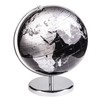 Exerz 10" World Globe Black - Stainless Steel Arc and