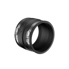 Fernco P1051-44 4" Flexible PVC Pipe Coupling for Asbestos Concrete or Ductile Iron to Clay, Plastic or Steel Plumbing Waste Connections
