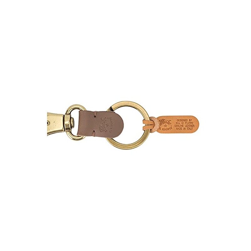 Il Bisonte Key Ring C0551 Key Chain, Leather, Genuine Leather,