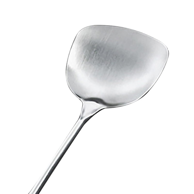 MOZUO Stainless Steel Cooking Spatula, Extra Long Scald Resistant Handle