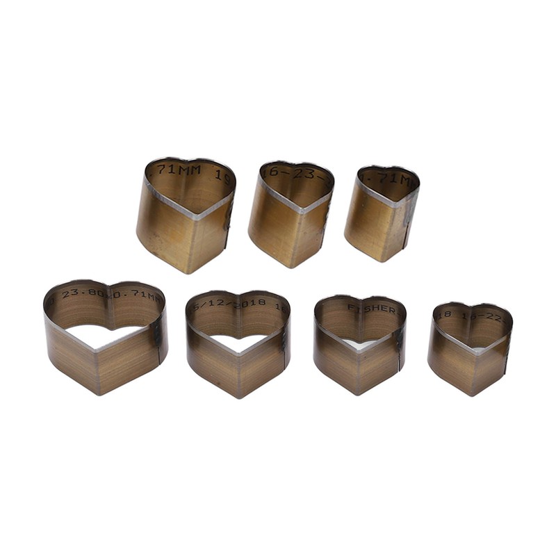 7Pcs Leather Cutting Die High Carbon Steel Heart Shape Simple