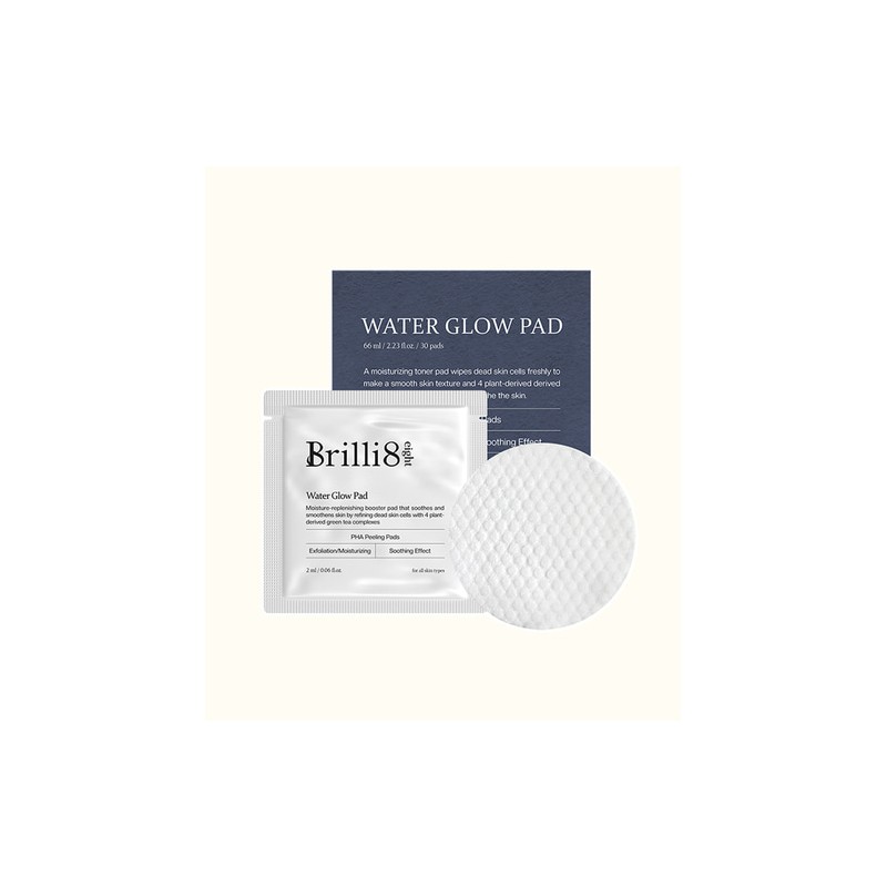 Brillieight Water Glow Pads 30 sheets PHA dead skin peeling