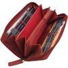 myledershop Large Full-Grain Leather Women's Purse/Purse/Wallet/Purse All Around with Liana