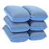 Miracle Microfiber Kitchen Sponge by Scrub-It (6 Pack) - Non-Scratch