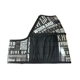 Gallon Gear 1 Gallon Fitness Hydration Cover | Neoprene Insulated Cooling & Portable Gym Water Bottle Carrier | CASE with Storage Pockets (Motivation Black/White)