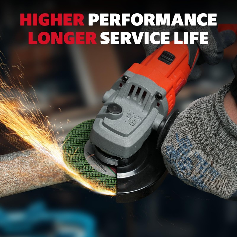 FIITE Cordless Angle Grinde，21V Battery Grinder Tool，with 2 5.0Ah Batteries，Slide