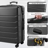 Udorich Travel Smart with Expandable Hard Sided Suitcase, 360° Rotating