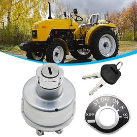 VIKKSAER Ignition Starter Switch w/Keys, JK290A Replacement for Jinma JM 184 200 204 254 284 304 Farm Pro 2010 2420 2425 Rhino 2220 2224 Nortrac NT Hercules 2222 2224 Tractors Replaces#QD100C3