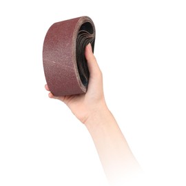 STEBRUAM 8PCS Sanding Belt 65 x 410 mm 60 Grit