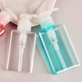 Hottracks 150ml Clear Pump Empty Bottle Dispenser Square (WEE5BC4) / 150ml 투명 펌프 공병 디스펜서 사각(WEE5BC4)