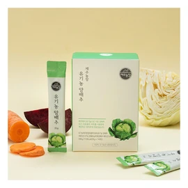 제주농장 유기농 양배추 스틱 1박스 14포 Jeju Farm Organic Cabbage Sticks 1 Box 14 Packs