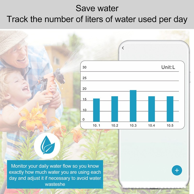 Watering Irrigation Timer with 3/4in NH Thread LED Indicator Rain