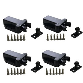 UPEYXDQR 4 Pack Touch Latch Safe Push Latch Safe Push Touch Open Rebound self-Locking Device Door Latch for Kitchen Drawers