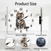 CHGCRAFT Realistic Cat Wall Clock 12 Inch Battery Operated Wall