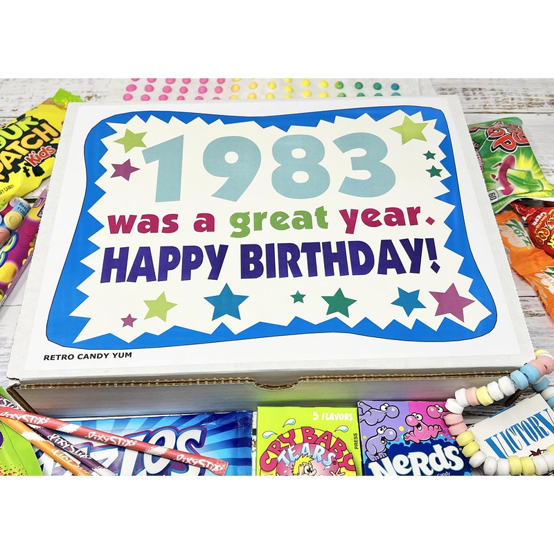 RETRO CANDY YUM ~ 1983 42nd Birthday Gift Box of