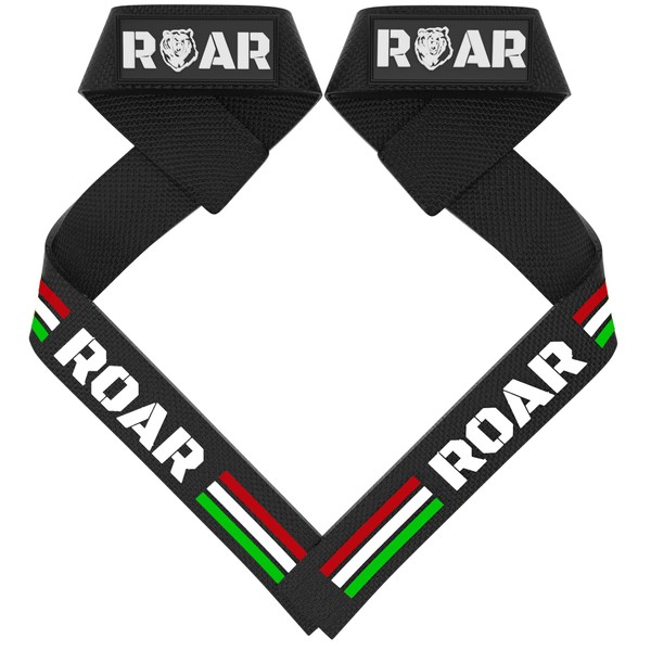 Roar® Professional Lifting Straps Strength Training, Lifting Straps for Bodybuilding