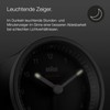 Braun Classic Analogue Radio-Controlled Alarm Clock Central European Time Zone