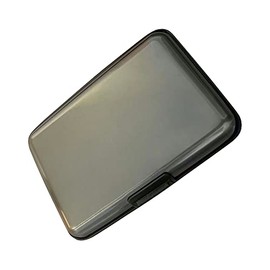 Rohans Aluminium Credit Card Holder Wallet CASE Purse Metal Business Card Protector UK (Grey)