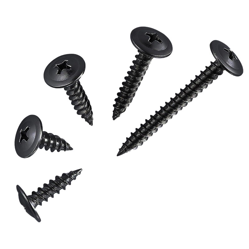 FandWay 100Pcs M4.2 x 25mm Wafer Head Self-Tapping Screws, Modified
