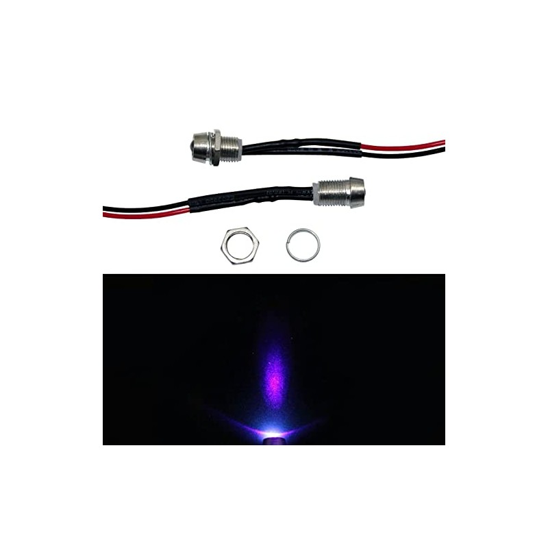 5x Super Bright Signal Screw LEDs Ultraviolet UV 24 V