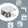 SAYAYO Glass Shelf Brackets Stainless Steel, Adjustable Railing Holder for