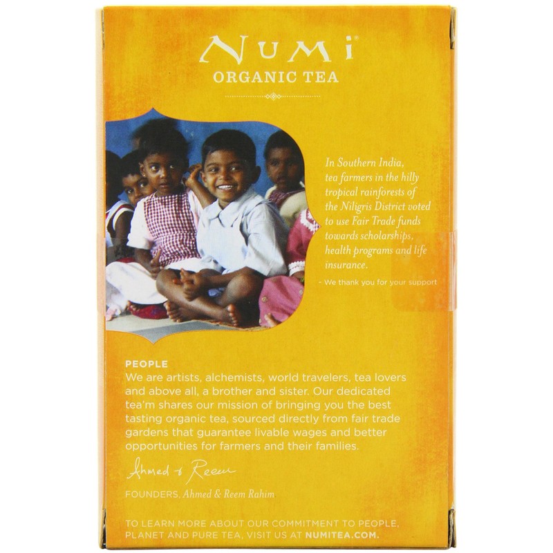 Numi Orange Spice White Tea Bags, 16/Box (10240)