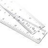 EBOOT 2 Packs 6 Inch Clear Plastic Rulers Clear Measuring