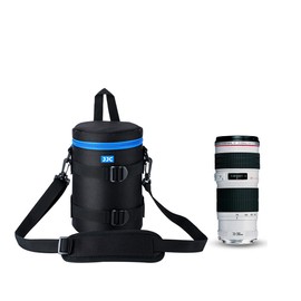 JJC Anti-Shake Camera Lens Pouch Bag Case for Nikon AF-S 70-200mm F4G AF 80-200mm Canon EF 70-300mm f/4-5.6L is USM 28-300mm 70-200mm F4L USM & is II USM Lens Size Below 4.45 x 8.46