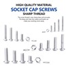 Stainless Steel Screws Nuts and Washers Assortment Kit, with Storage