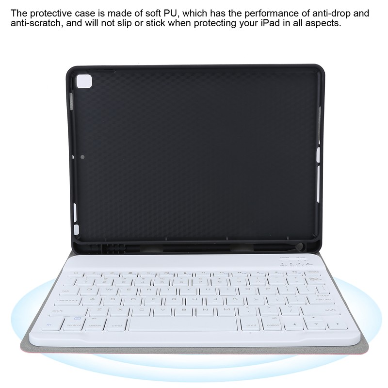 For Bluetooth Wireless Tablet Keyboard Detachable Keypad Case with Pen