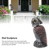 Owl Decoy Plastic Striped Small Shakeable Waterproof Vivid Shape Fake