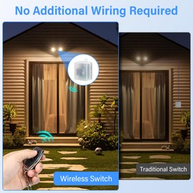 433 MHz RF Wireless Remote Control Switch, Wireless Switch AC 220 V 230 V 240 V, Wireless Switch with Wireless Relay with 2 Transmitters, Remote Control Switch for Roller Door Locks, Lights, Engine