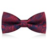 BJAINGEXK Men's bow tie, jacquard weave adjustable pre-tie, men's party