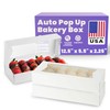 MT Products White Chocolate Covered Strawberry Boxes 12" x 5.5"
