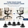 5 Pack Bell Glides Replacement, Chair Feet Low Profile Wheel