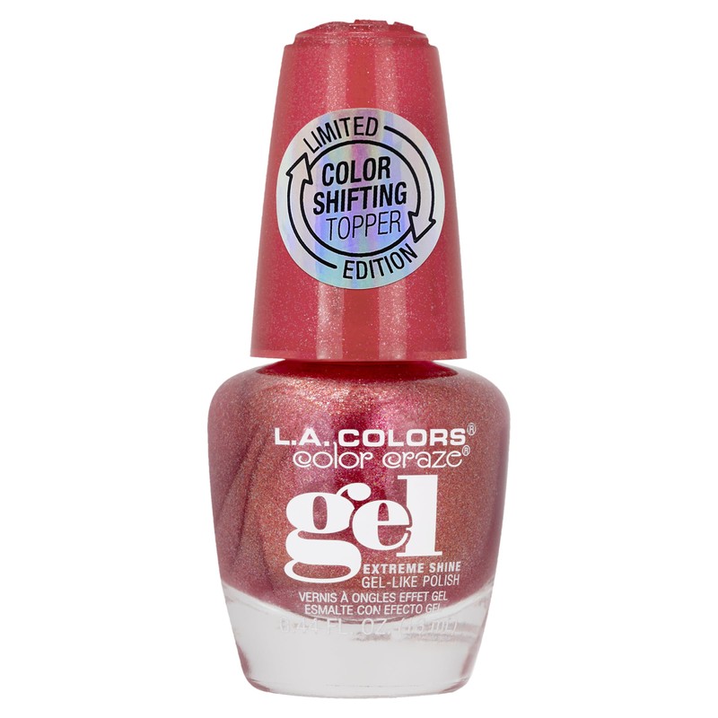 L.A. COLORS Gel Color Shifting Nail Polish Toppers, Zodiac CNL673