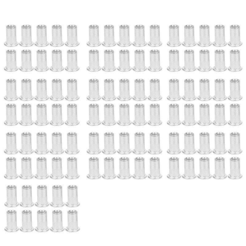 Pack of 100 Blind Rivets Aluminium M5 Nut Inserts M5