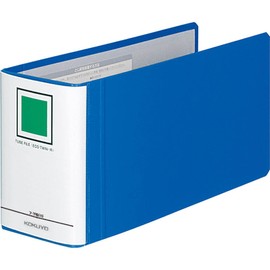 コクヨ ファイル パイプ式ファイル エコツインR(両開き) B4 1/3 2穴 800枚収容 青 フ-RT6819B