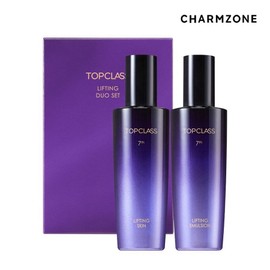 Charmzone Top Class Lifting Duo Set (Skin + Emulsion) Basic Set Triple Collagen Peptide Protein, 1 Set / 참존 탑클래스 리프팅 듀오 세트 (스킨+에멀젼) 기초세트 트리플콜라겐 펩타이트 단백질, 1세트