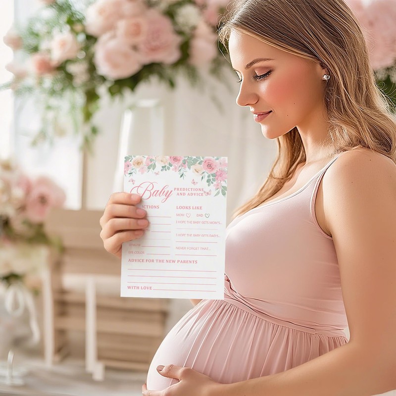 Kaderas Baby Prediction and Advice Baby Shower Game Cards for